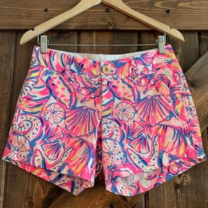 LILLY PULITZER Callahan Shorts Shell of a Time Sz 00